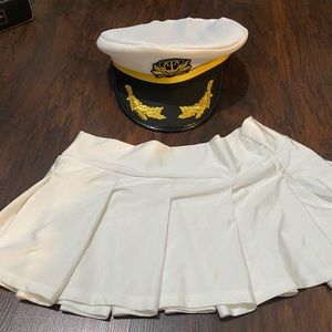 Captain hat and skirt